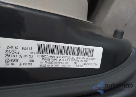 2011 Dodge Grand Caravan Express from USA, damaged, VIN 2D4RN4DG8BR732069